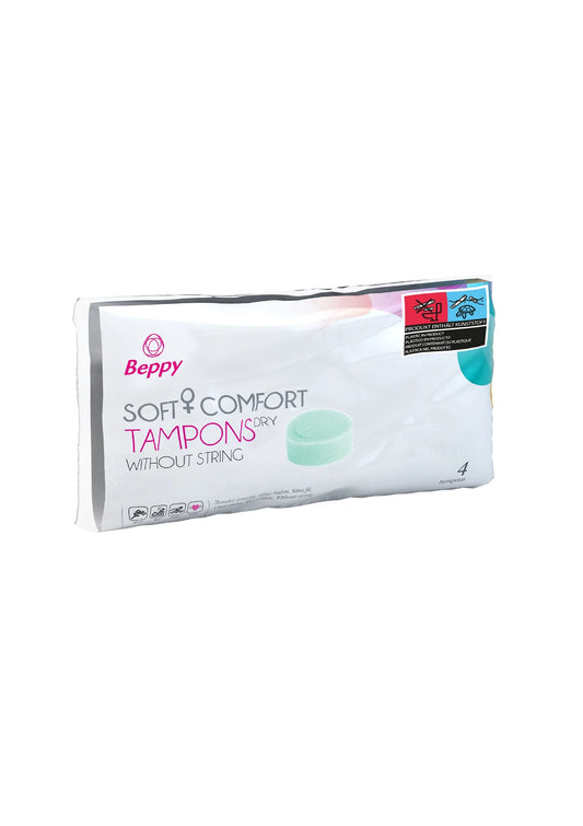 Bestel: Soft & Comfort Dry Tampons 4 pcs by Beppy - bij Happytoys: de erotische sex webshop | liever Happy dan Easy ⭐⭐⭐⭐⭐