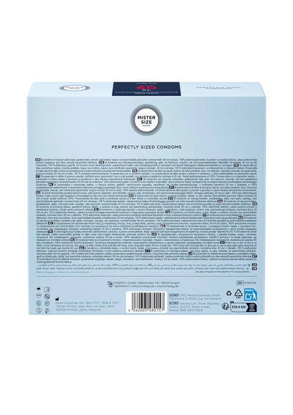 Bestel: 60mm Condoms 3pcs by Mister Size - bij Happytoys: de erotische sex webshop | liever Happy dan Easy ⭐⭐⭐⭐⭐