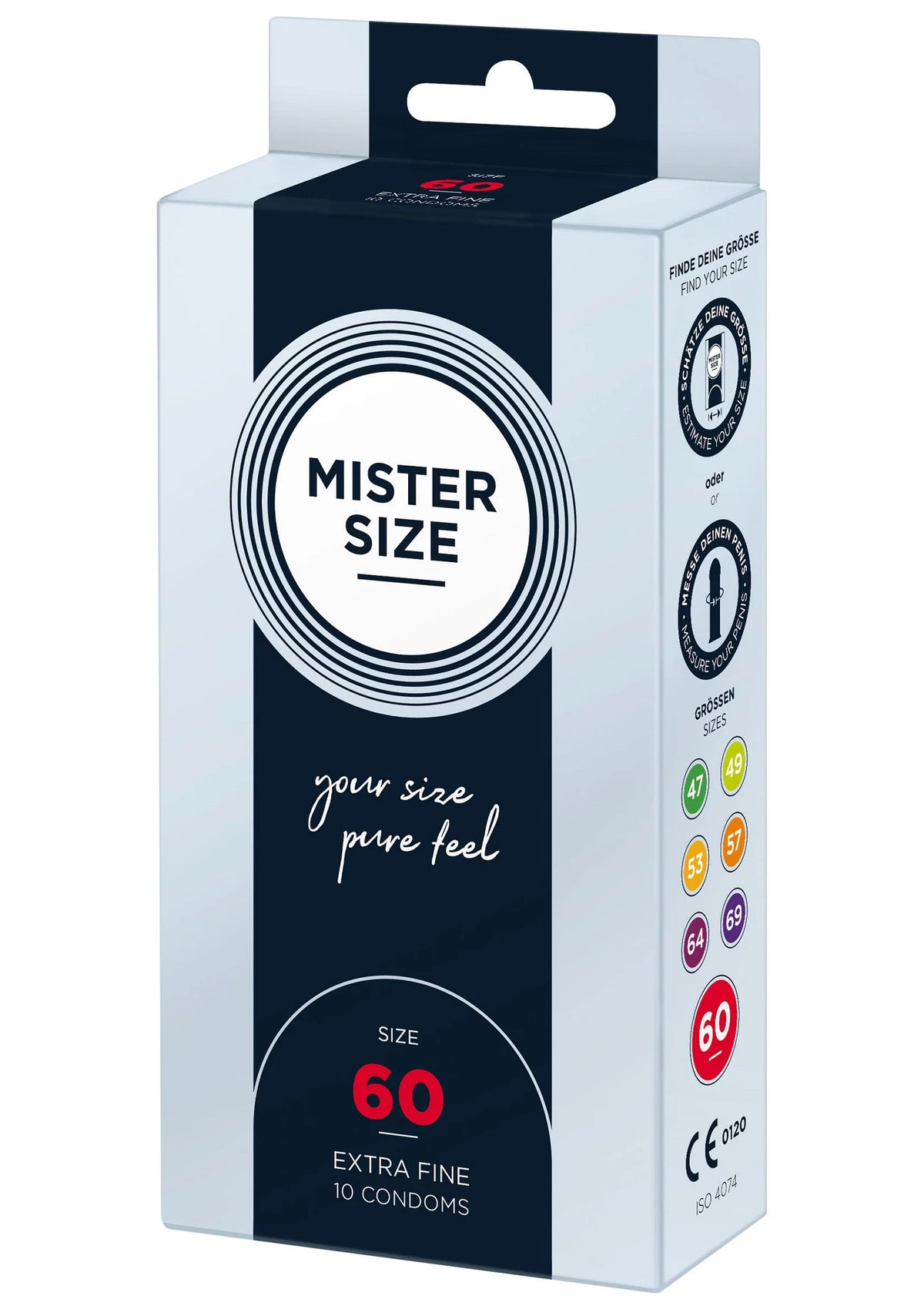 Bestel: MISTER SIZE 60mm Condoms 10pcs - bij Happytoys.nl, happytoys.be, Happytoys.ae: erotische sex webshop | liever Happy dan Easy ⭐⭐⭐⭐⭐
