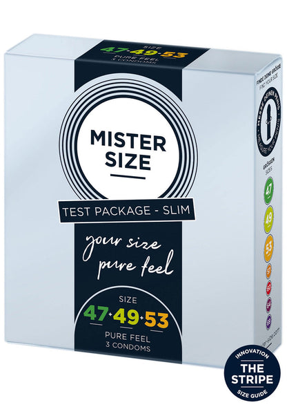 Bestel: 47 - 49 - 53mm 3 - pack condoms by Mister Size - bij Happytoys: de erotische sex webshop | liever Happy dan Easy ⭐⭐⭐⭐⭐ - Default Title - 97127 - NATUREL