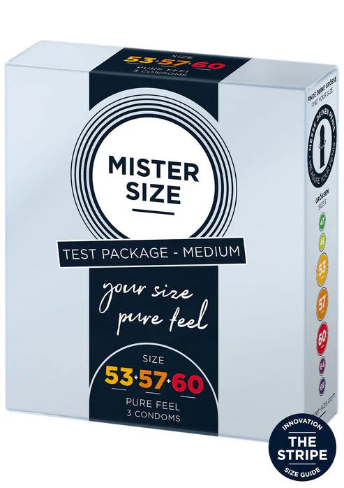 Condooms 53-57-60mm 3-pack by Mister Size - Happytoys Sexshop: online sex shop for Feeling Happy & Easy 😊 - Discreet geleverd