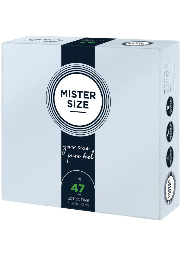 Bestel: MISTER SIZE 49mm Condoms 36pcs - bij Happytoys: de erotische sex webshop | liever Happy dan Easy ⭐⭐⭐⭐⭐