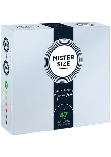 Bestel: MISTER SIZE 49mm Condoms 36pcs - bij Happytoys: de erotische sex webshop | liever Happy dan Easy ⭐⭐⭐⭐⭐