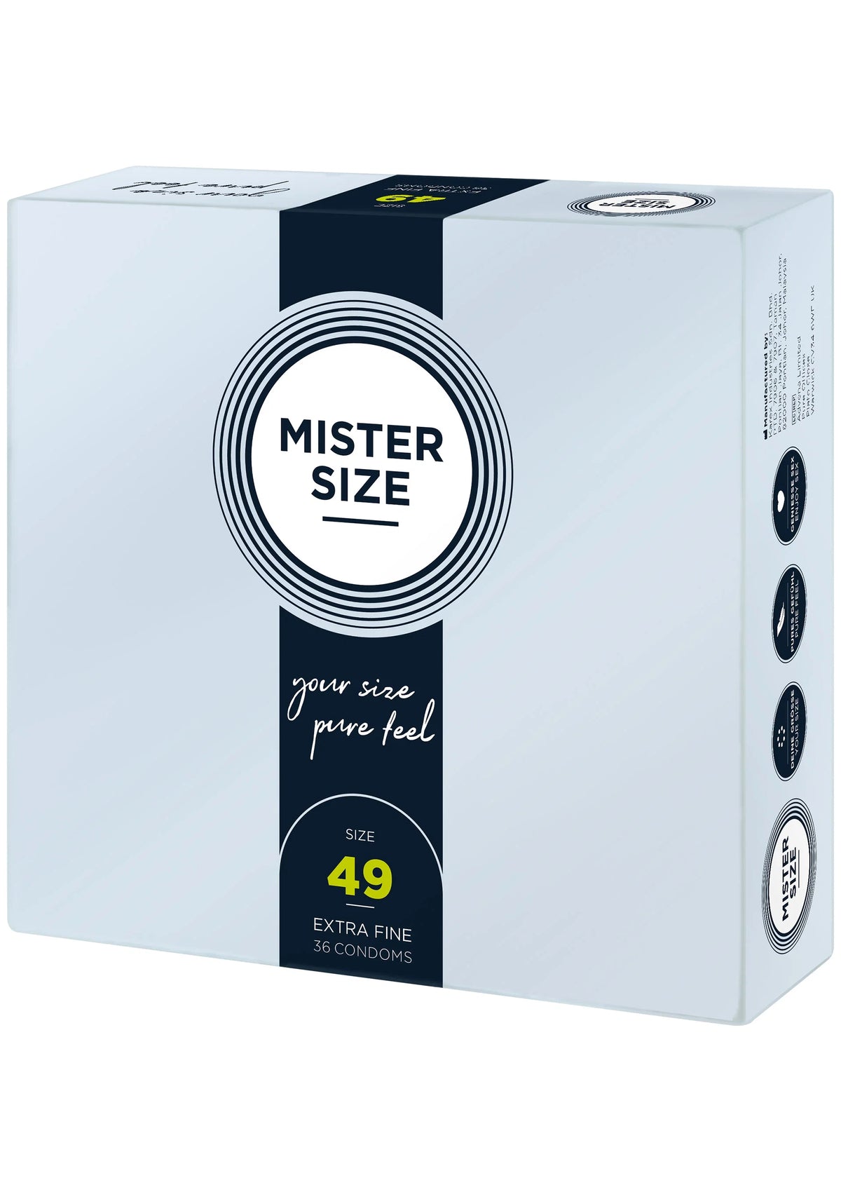 Bestel: MISTER SIZE 49mm Condoms 36pcs - bij Happytoys: de erotische sex webshop | liever Happy dan Easy ⭐⭐⭐⭐⭐