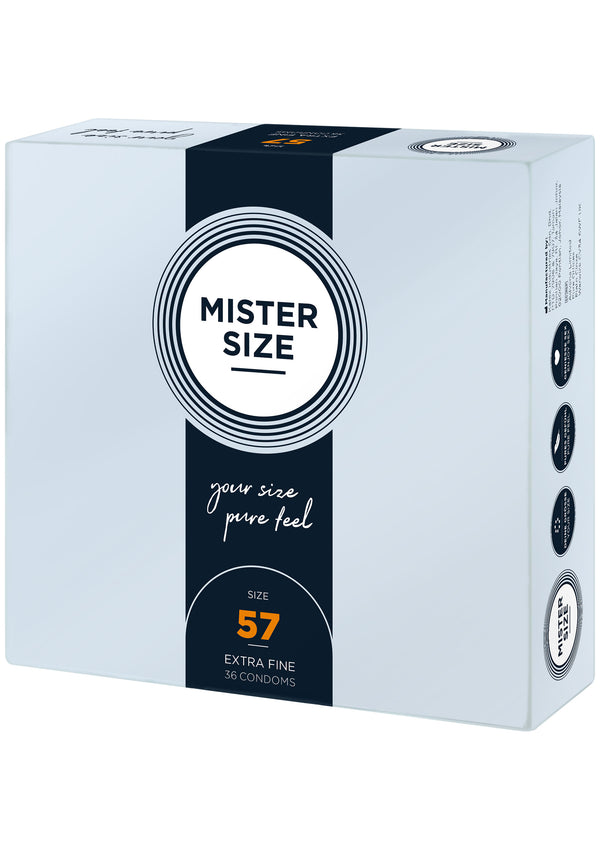 Bestel: MISTER SIZE 57mm Condoms 36pcs - bij Happytoys: de erotische sex webshop | liever Happy dan Easy ⭐⭐⭐⭐⭐