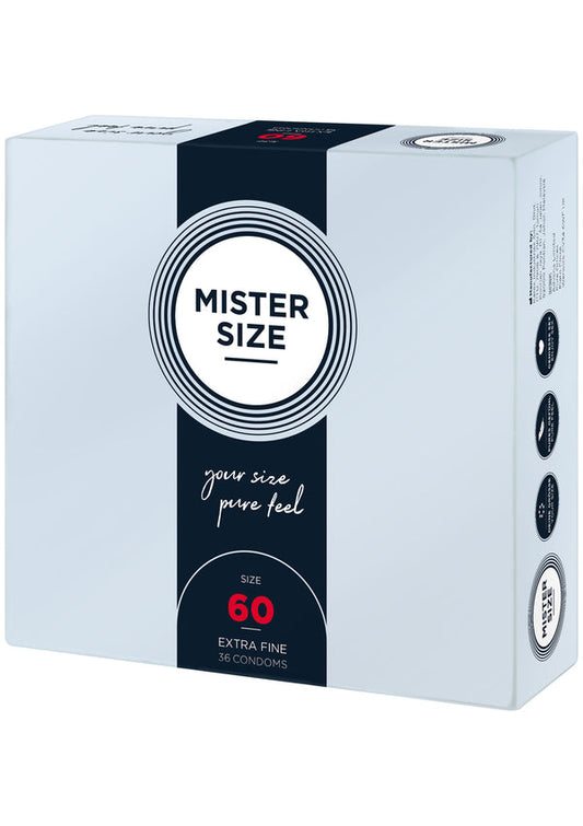 Bestel: MISTER SIZE 60mm Condoms 36pcs - bij Happytoys: de erotische sex webshop | liever Happy dan Easy ⭐⭐⭐⭐⭐