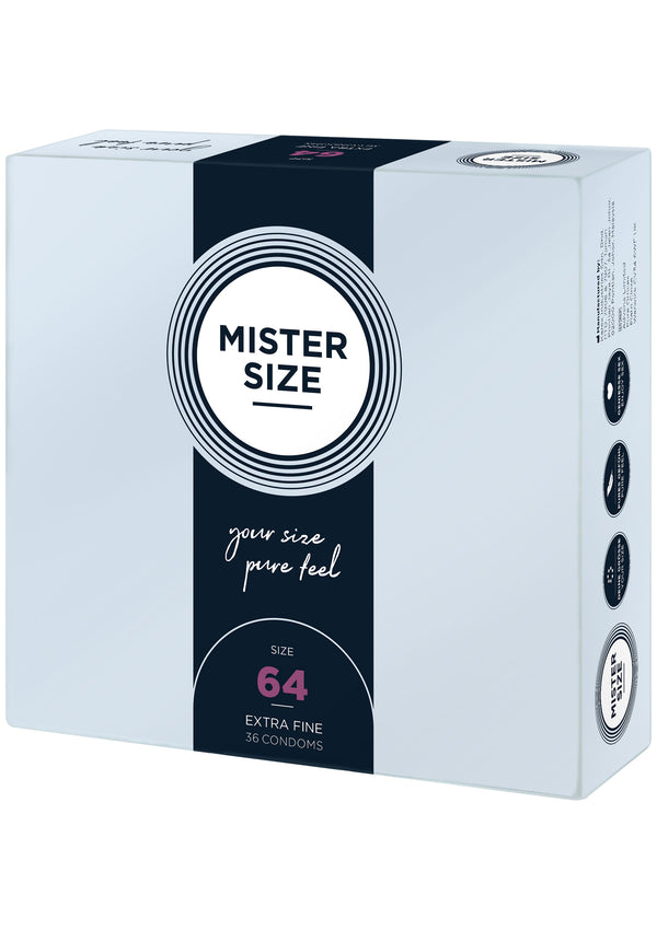 Bestel: MISTER SIZE 64mm Condoms 36pcs - bij Happytoys: de erotische sex webshop | liever Happy dan Easy ⭐⭐⭐⭐⭐