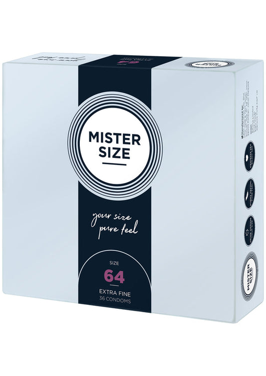 Bestel: MISTER SIZE 64mm Condoms 36pcs - bij Happytoys: de erotische sex webshop | liever Happy dan Easy ⭐⭐⭐⭐⭐