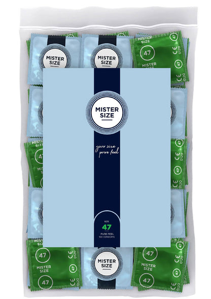 Bestel: MISTER SIZE 47mm Condoms 100pcs - bij Happytoys: de erotische sex webshop | liever Happy dan Easy ⭐⭐⭐⭐⭐