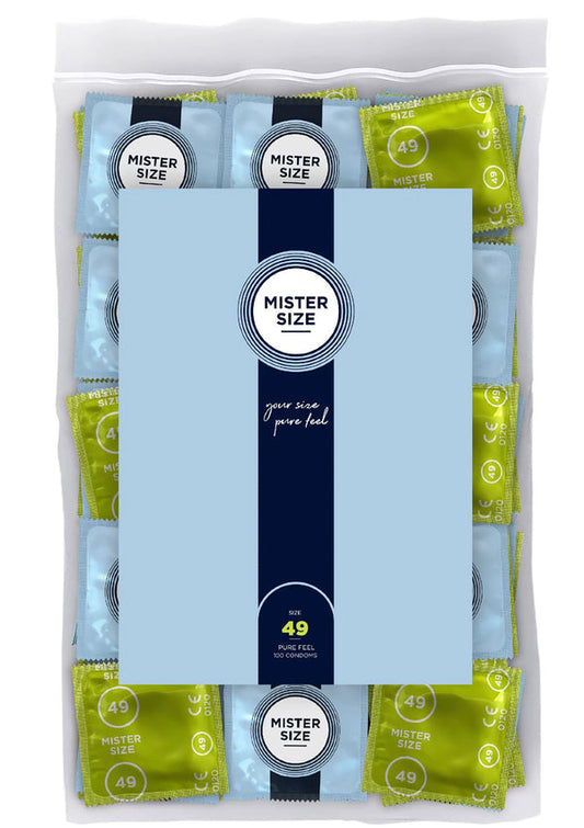Bestel: MISTER SIZE 49mm Condoms 100pcs - bij Happytoys: de erotische sex webshop | liever Happy dan Easy ⭐⭐⭐⭐⭐
