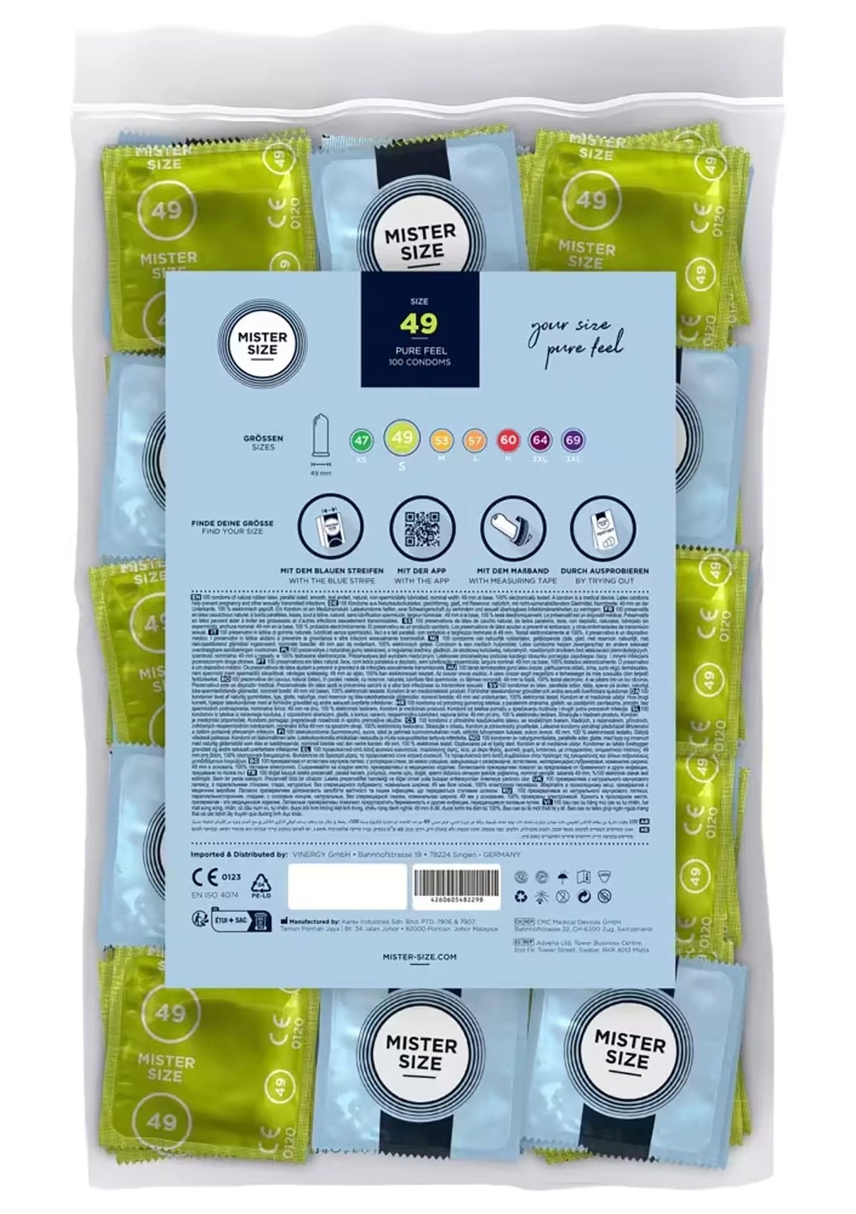 Bestel: MISTER SIZE 49mm Condoms 100pcs - bij Happytoys: de erotische sex webshop | liever Happy dan Easy ⭐⭐⭐⭐⭐