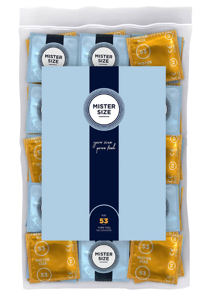 Bestel: MISTER SIZE 53mm Condoms 100pcs - bij Happytoys: de erotische sex webshop | liever Happy dan Easy ⭐⭐⭐⭐⭐