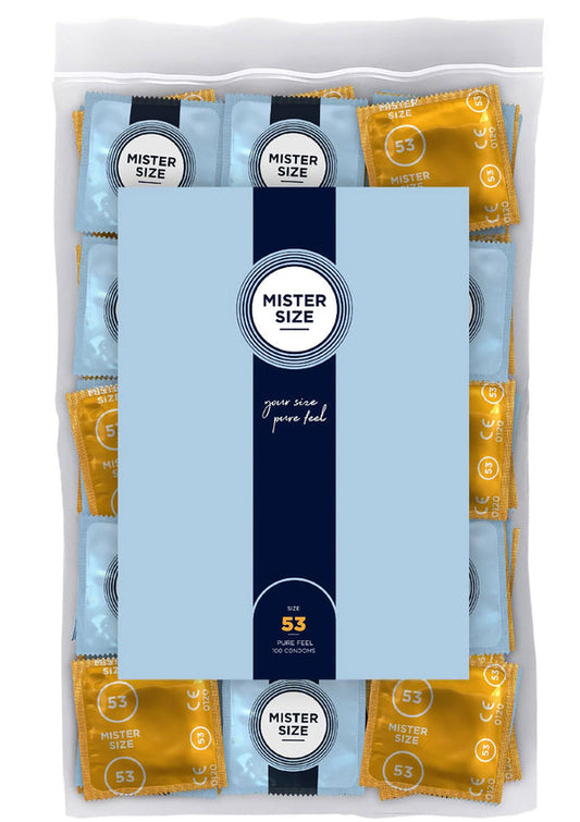 Bestel: MISTER SIZE 53mm Condoms 100pcs - bij Happytoys: de erotische sex webshop | liever Happy dan Easy ⭐⭐⭐⭐⭐