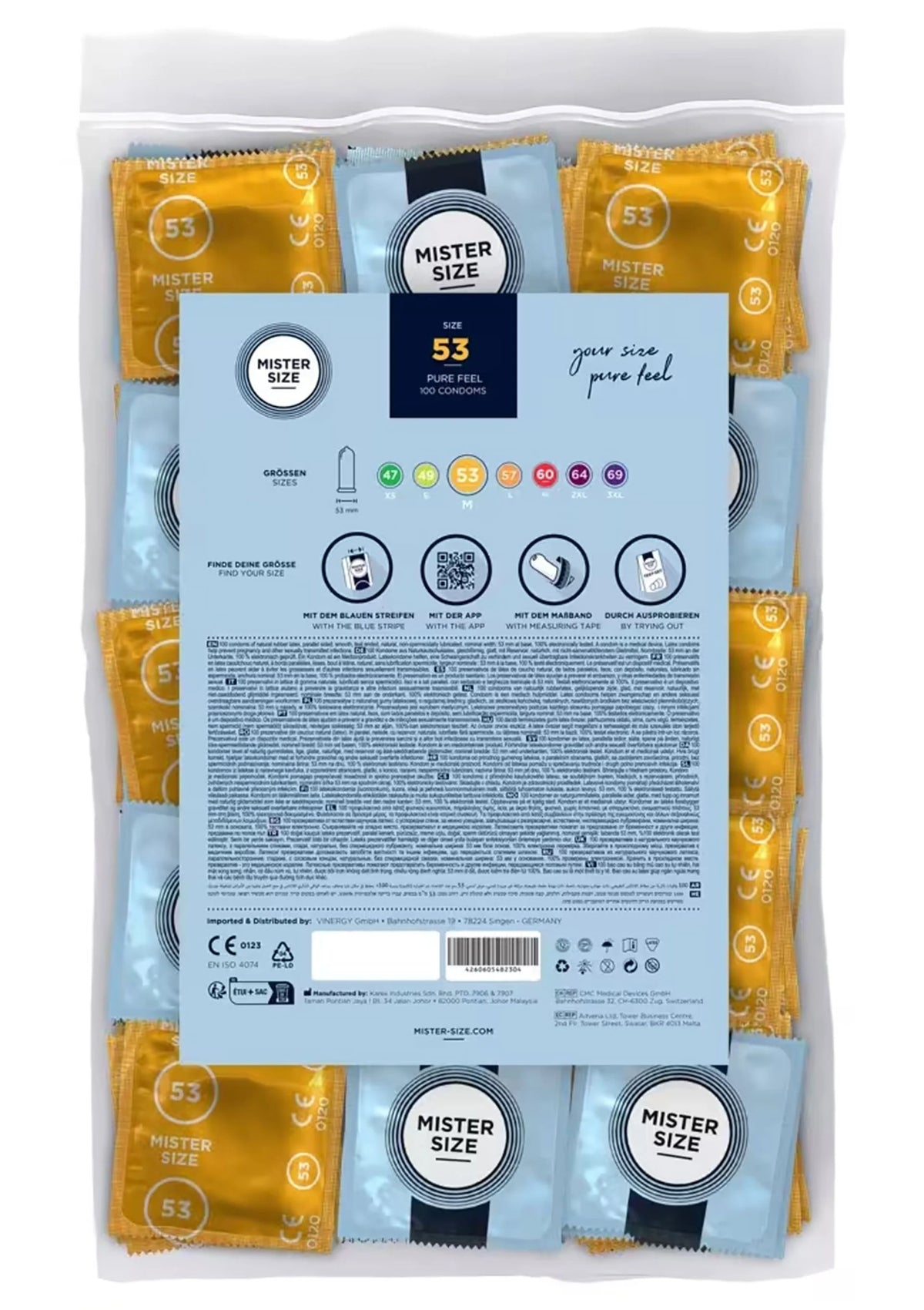 Bestel: MISTER SIZE 53mm Condoms 100pcs - bij Happytoys: de erotische sex webshop | liever Happy dan Easy ⭐⭐⭐⭐⭐