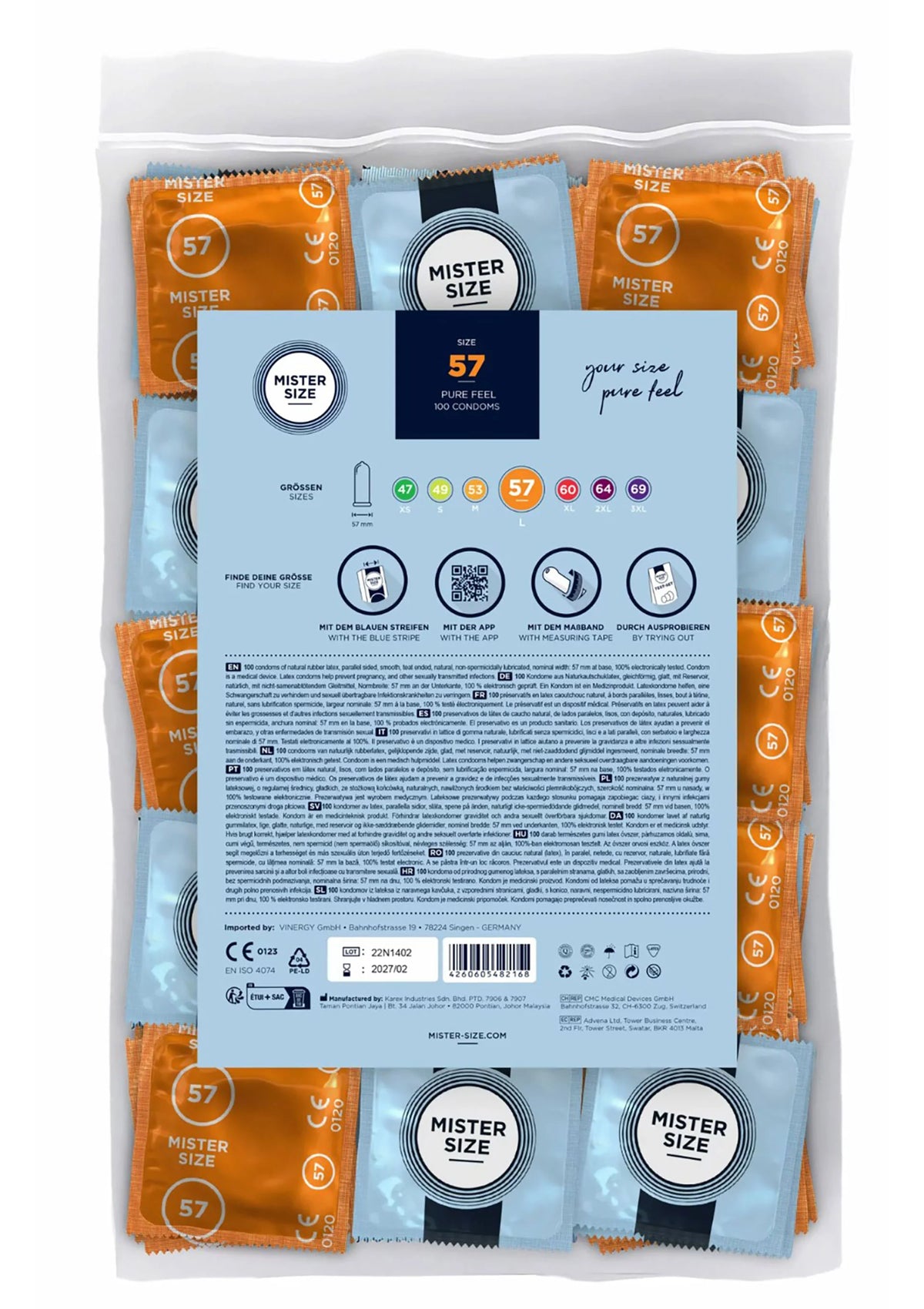 Bestel: MISTER SIZE 57mm Condoms 100pcs - bij Happytoys: de erotische sex webshop | liever Happy dan Easy ⭐⭐⭐⭐⭐