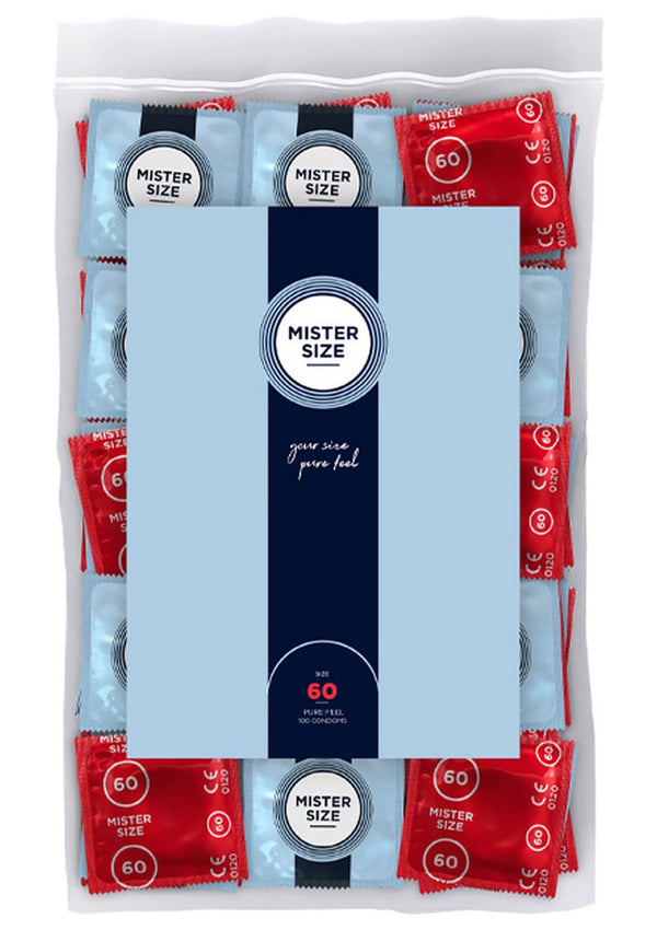Bestel: MISTER SIZE 60mm Condoms 100pcs - bij Happytoys: de erotische sex webshop | liever Happy dan Easy ⭐⭐⭐⭐⭐