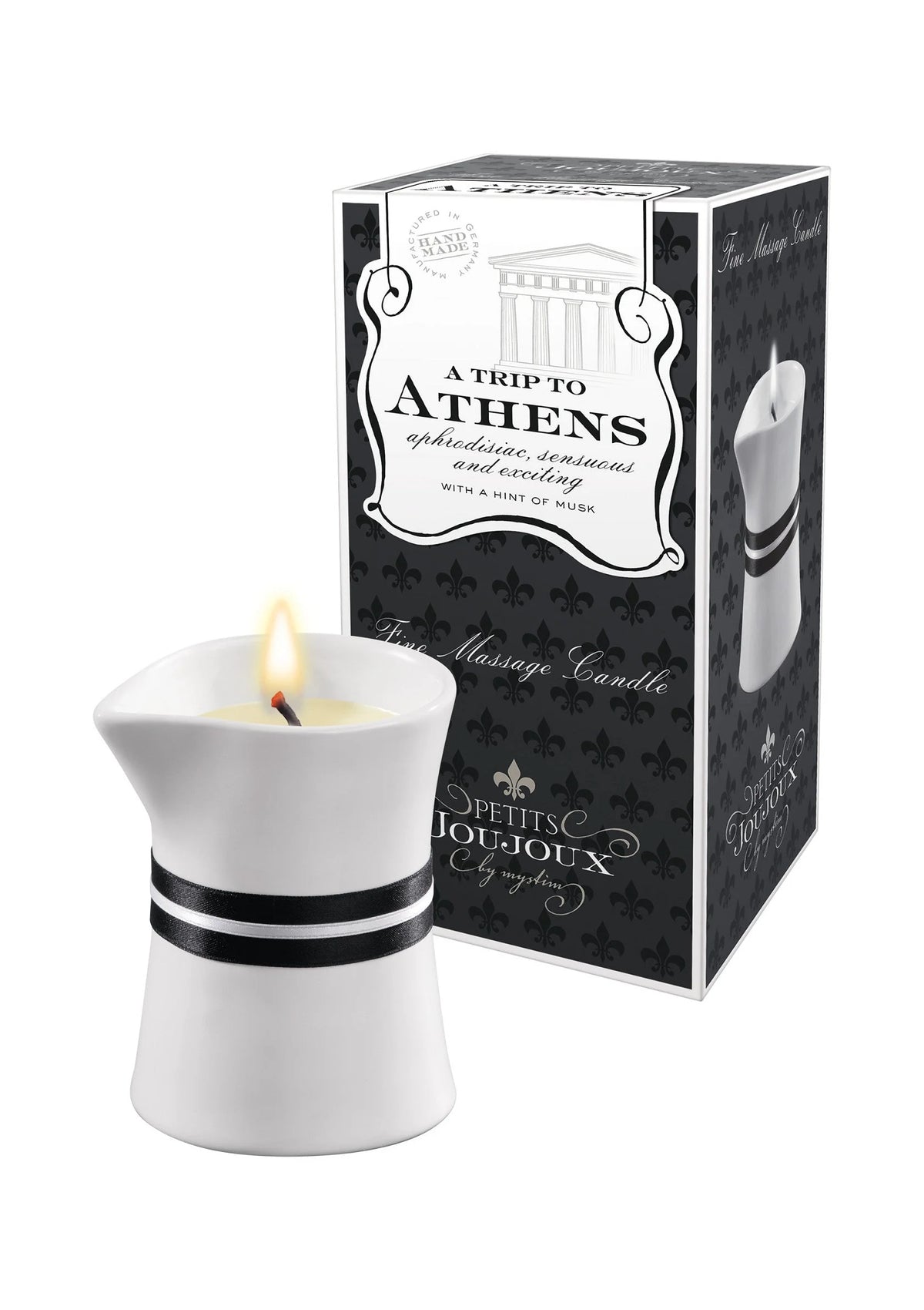 Bestel: Massage Candle Athens 120 gr by Petits JouJoux - bij Happytoys: de erotische sex webshop | liever Happy dan Easy ⭐⭐⭐⭐⭐
