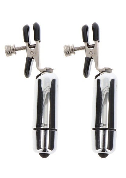 Bestel: Adjustable Vibrating Clamps by Taboom Nipple Play - bij Happytoys: de erotische sex webshop | liever Happy dan Easy ⭐⭐⭐⭐⭐