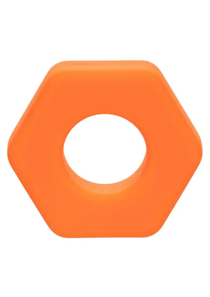 Alpha Liquid Silicone Prolong Sexagon Ring by CalExotics - Happytoys Sexshop: Toys for Feeling Happy & Easy 😊 - Discreet geleverd