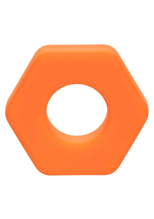 Alpha Liquid Silicone Prolong Sexagon Ring by CalExotics - Happytoys Sexshop: Toys for Feeling Happy & Easy 😊 - Discreet geleverd