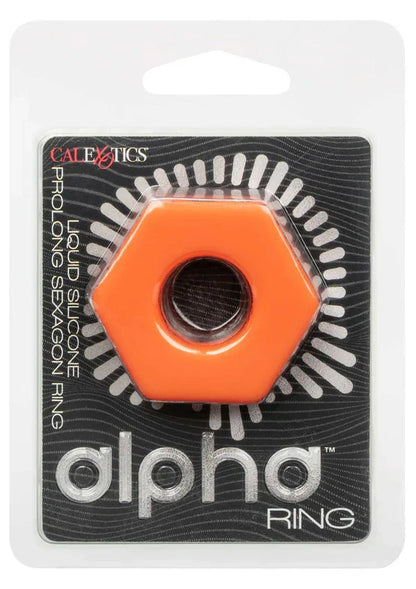 Alpha Liquid Silicone Prolong Sexagon Ring by CalExotics - Happytoys Sexshop: Toys for Feeling Happy & Easy 😊 - Discreet geleverd