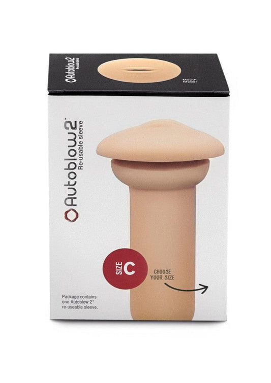 2+ Mouth Sleeve C by Autoblow - Happytoys Sexshop: Toys for Feeling Happy & Easy 😊 - Discreet geleverd