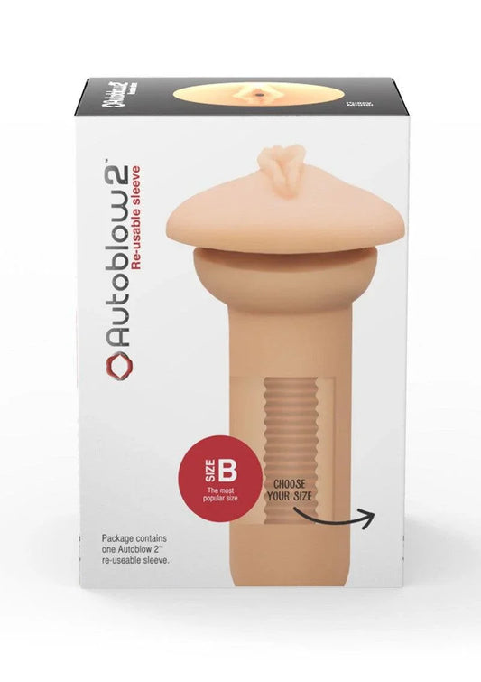 2+ Vagina Sleeve B by Autoblow - Happytoys Sexshop: Toys for Feeling Happy & Easy 😊 - Discreet geleverd