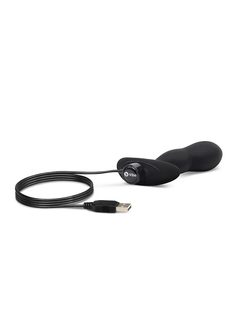 Remote Control P-Spot Snug Plug 145g by B-Vibe - Happytoys Sexshop: Toys for Feeling Happy & Easy 😊 - Discreet geleverd