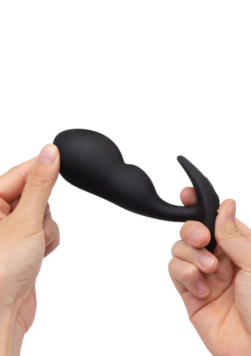 Remote Control P-Spot Snug Plug 145g by B-Vibe - Happytoys Sexshop: Toys for Feeling Happy & Easy 😊 - Discreet geleverd