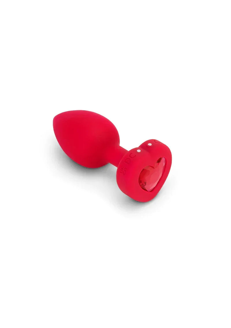 ♂ ♀ B-Vibe Vibrating Heart Plug M/L - Happytoys Sexshop: online sex shop for Feeling Happy & Easy 😊 - Discreet geleverd