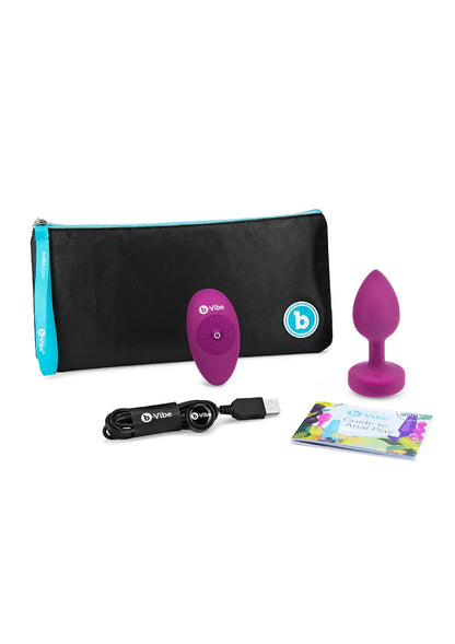 ♂ ♀ B-Vibe Vibrating Jewel Plug S/M - Happytoys Sexshop: Toys for Feeling Happy & Easy 😊 - Discreet geleverd