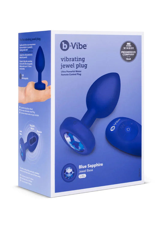 ♂ ♀ B-Vibe Vibrating Jewel Plug L/XL - Happytoys Sexshop: Toys for Feeling Happy & Easy 😊 - Discreet geleverd