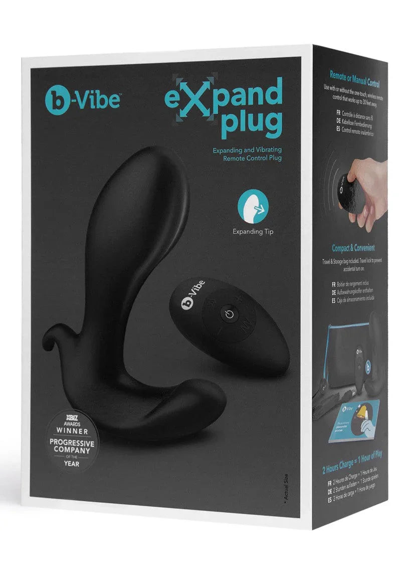 ♂ ♀ B-Vibe Expand Plug - Happytoys Sexshop: Toys for Feeling Happy & Easy 😊 - Discreet geleverd
