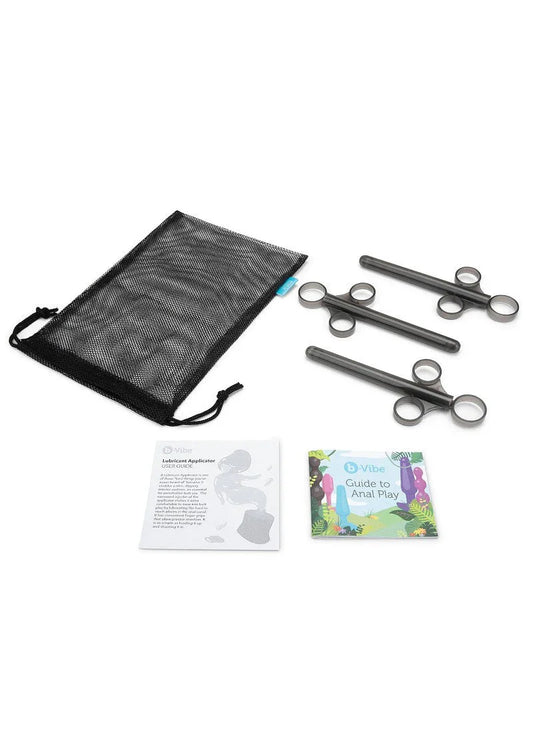 ♂ B-Vibe Lube Applicator 3pcs - Happytoys Sexshop: Toys for Feeling Happy & Easy 😊 - Discreet geleverd