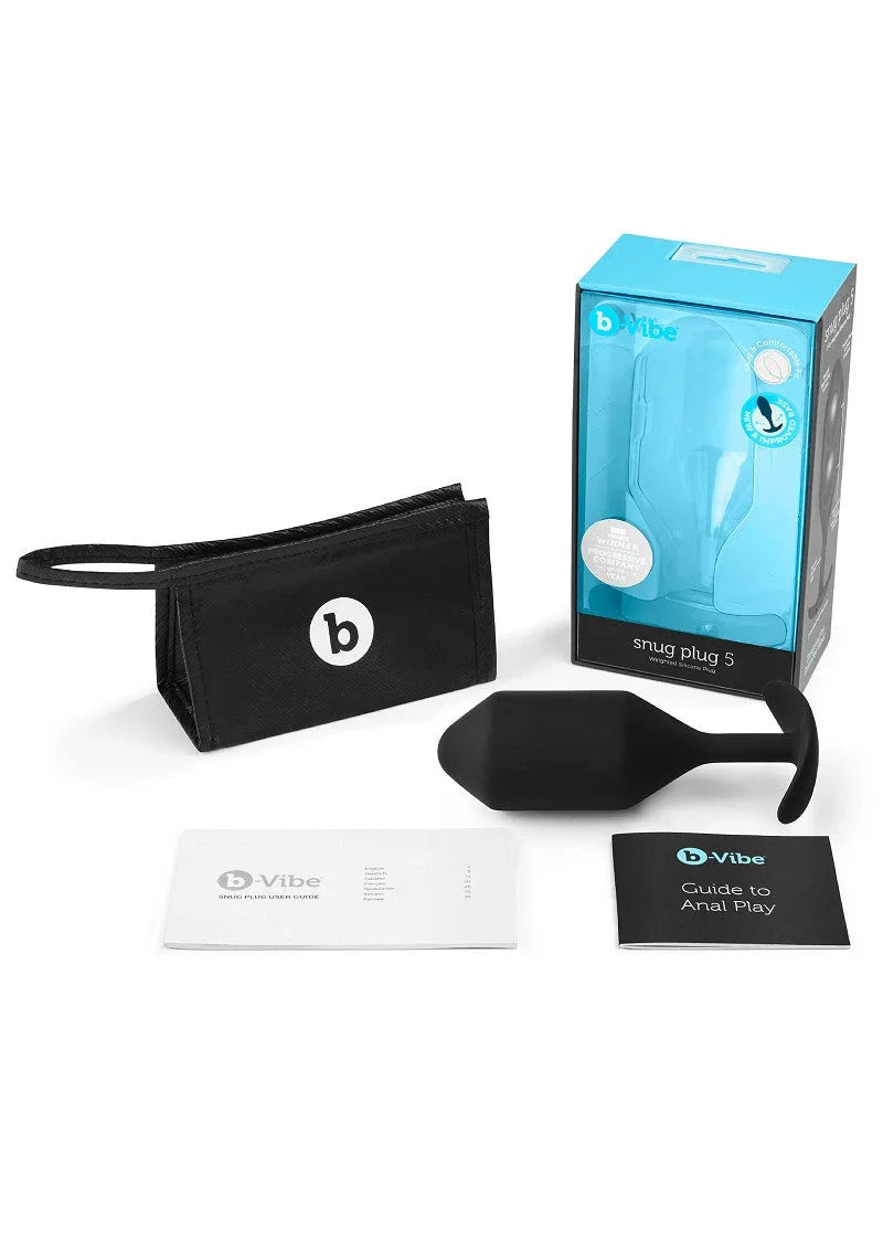 ♂ ♀ B-Vibe Snug Plug 5 - Happytoys Sexshop: Toys for Feeling Happy & Easy 😊 - Discreet geleverd