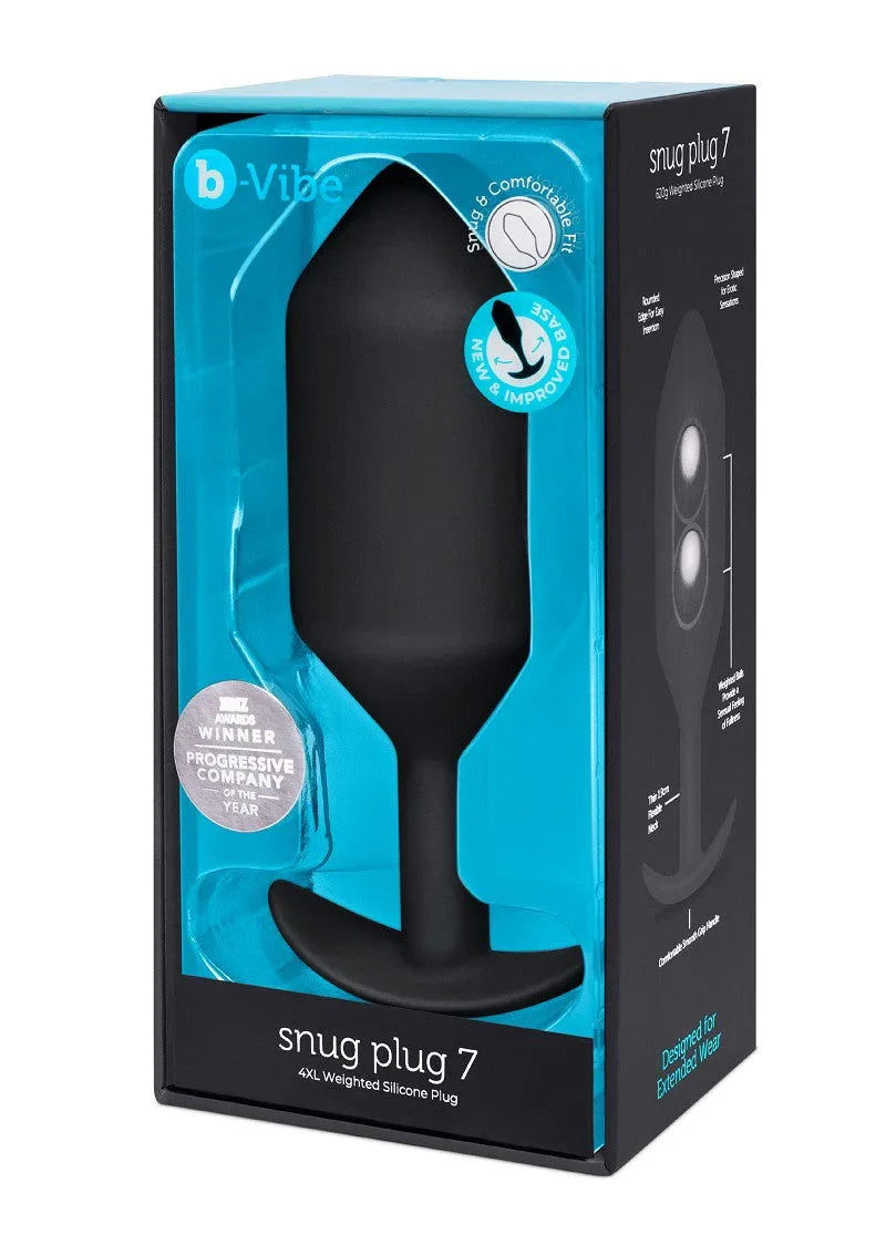 ♂ ♀ B-Vibe Snug Plug 7 - Happytoys Sexshop: Toys for Feeling Happy & Easy 😊 - Discreet geleverd