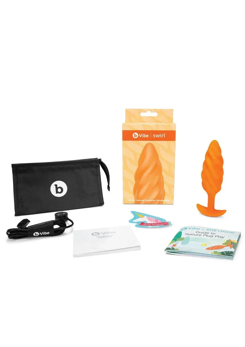 B-Vibe_Swirl_Texture_Plug_Happytoys_Sexshop_liever_Happy_dan_Easy_-3280546 @ Happytoys Sexshop: online sex shop for Feeling Happy & Easy 😊 the erotic store owned by a woman