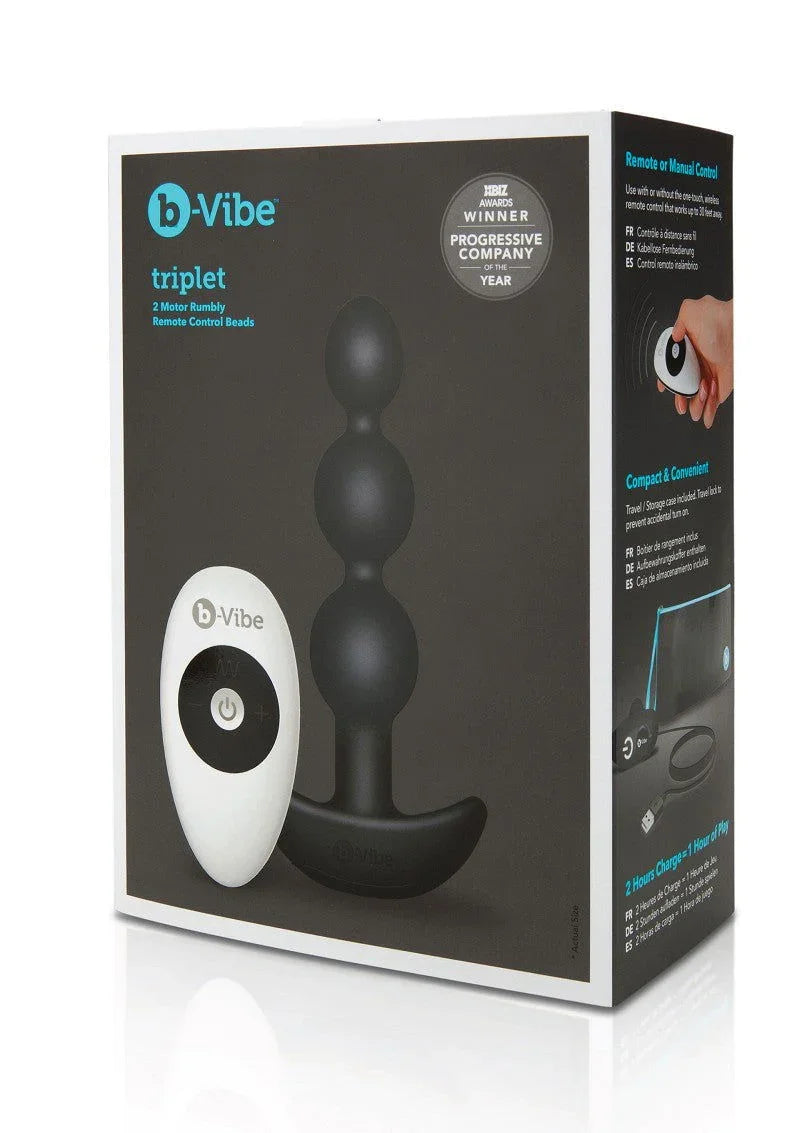 ♂ ♀ B-Vibe Triplet Anal Beads - Happytoys Sexshop: Toys for Feeling Happy & Easy 😊 - Discreet geleverd