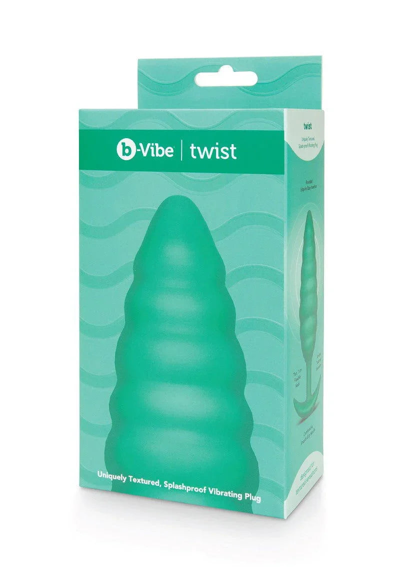 Twist Texture Plug by B-Vibe - Happytoys Sexshop: online sex shop for Feeling Happy & Easy 😊 - Discreet geleverd
