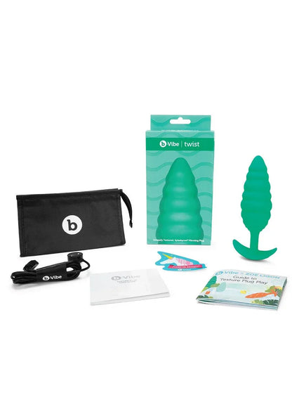Twist Texture Plug by B-Vibe - Happytoys Sexshop: online sex shop for Feeling Happy & Easy 😊 - Discreet geleverd