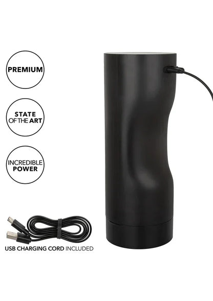 Bionic Sucking and Vibrating Masturbator by CalExotics - Happytoys Sexshop: online sex shop for Feeling Happy & Easy 😊 - Discreet geleverd