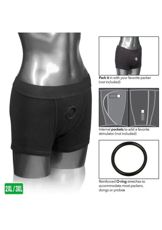 Boxer Brief Harness for pegging by CalExotics - Happytoys Sexshop: Toys for Feeling Happy & Easy 😊 - Discreet geleverd
