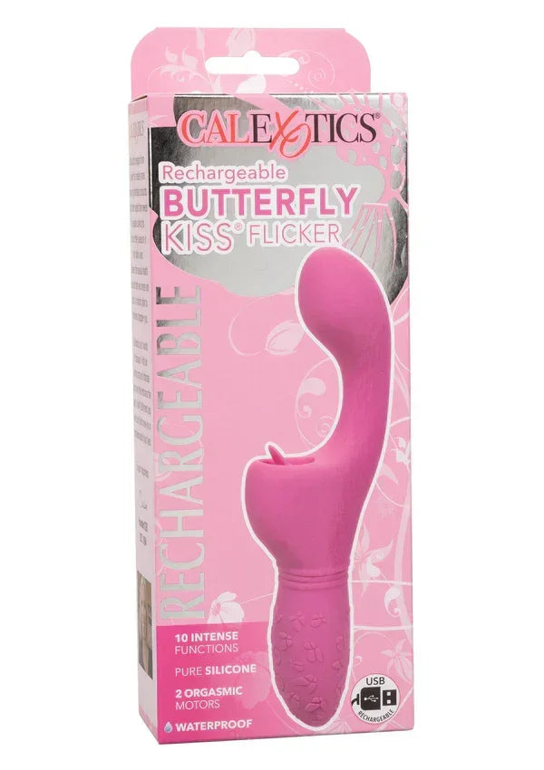 Butterfly Kiss Flicker Pink by CalExotics - Happytoys Sexshop: Toys for Feeling Happy & Easy 😊 - Discreet geleverd