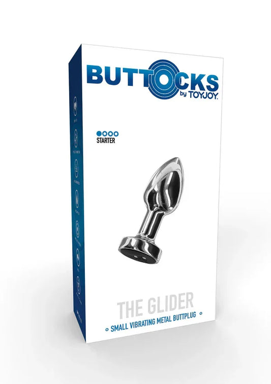 Buttocks The Glider Vibrating Plug Small Buttplug S by ToyJoy - Happytoys Sexshop: online sex shop for Feeling Happy & Easy 😊 - Discreet geleverd