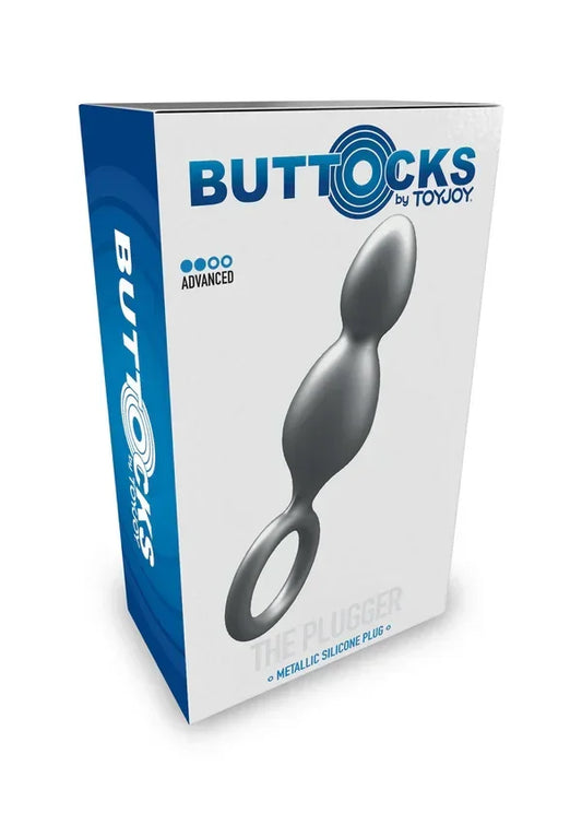 ButtocksThePlugger2-BallsMetallicSiliconePlugbyToyJoy2 @ Happytoys Sexshop: online sex shop for Feeling Happy & Easy 😊 the erotic store owned by a woman