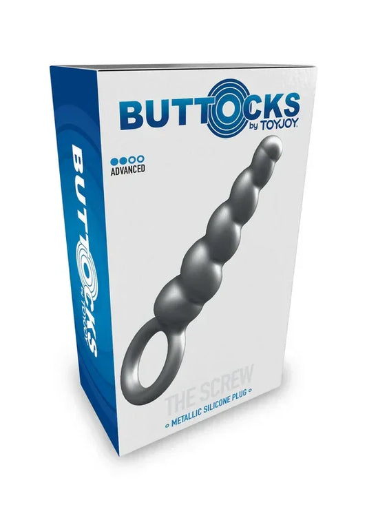 ButtocksTheScrewMetallicSiliconePlugbyToyJoy2 @ Happytoys Sexshop: online sex shop for Feeling Happy & Easy 😊 the erotic store owned by a woman