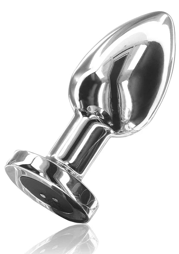 Buttocks Vibrating Metal Buttplug L by ToyJoy - Happytoys Sexshop: online sex shop for Feeling Happy & Easy 😊 - Discreet geleverd