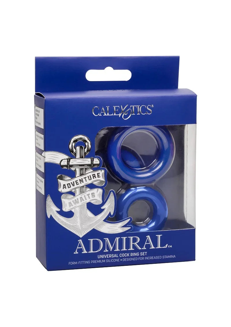 Admiral Universal Cock Ring Set by CalExotics - Happytoys Sexshop: Toys for Feeling Happy & Easy 😊 - Discreet geleverd