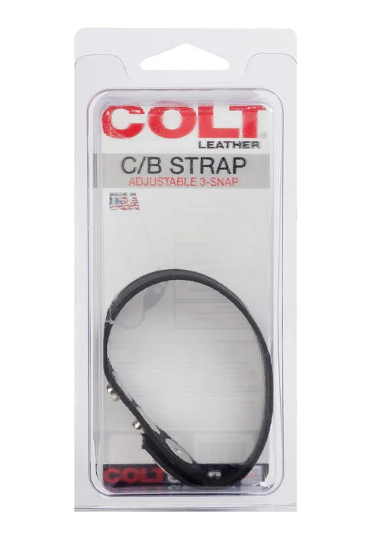 COLT Leather C/B Strap Adjustable 3-Snap by CalExotics - Happytoys Sexshop: Toys for Feeling Happy & Easy 😊 - Discreet geleverd