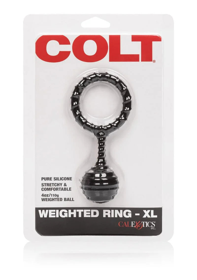 COLT Weighted Ring XL Cockring by CalExotics - Happytoys Sexshop: online sex shop for Feeling Happy & Easy 😊 - Discreet geleverd